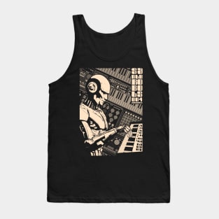 Synth robots 004 for electronic musician and music producer Tank Top